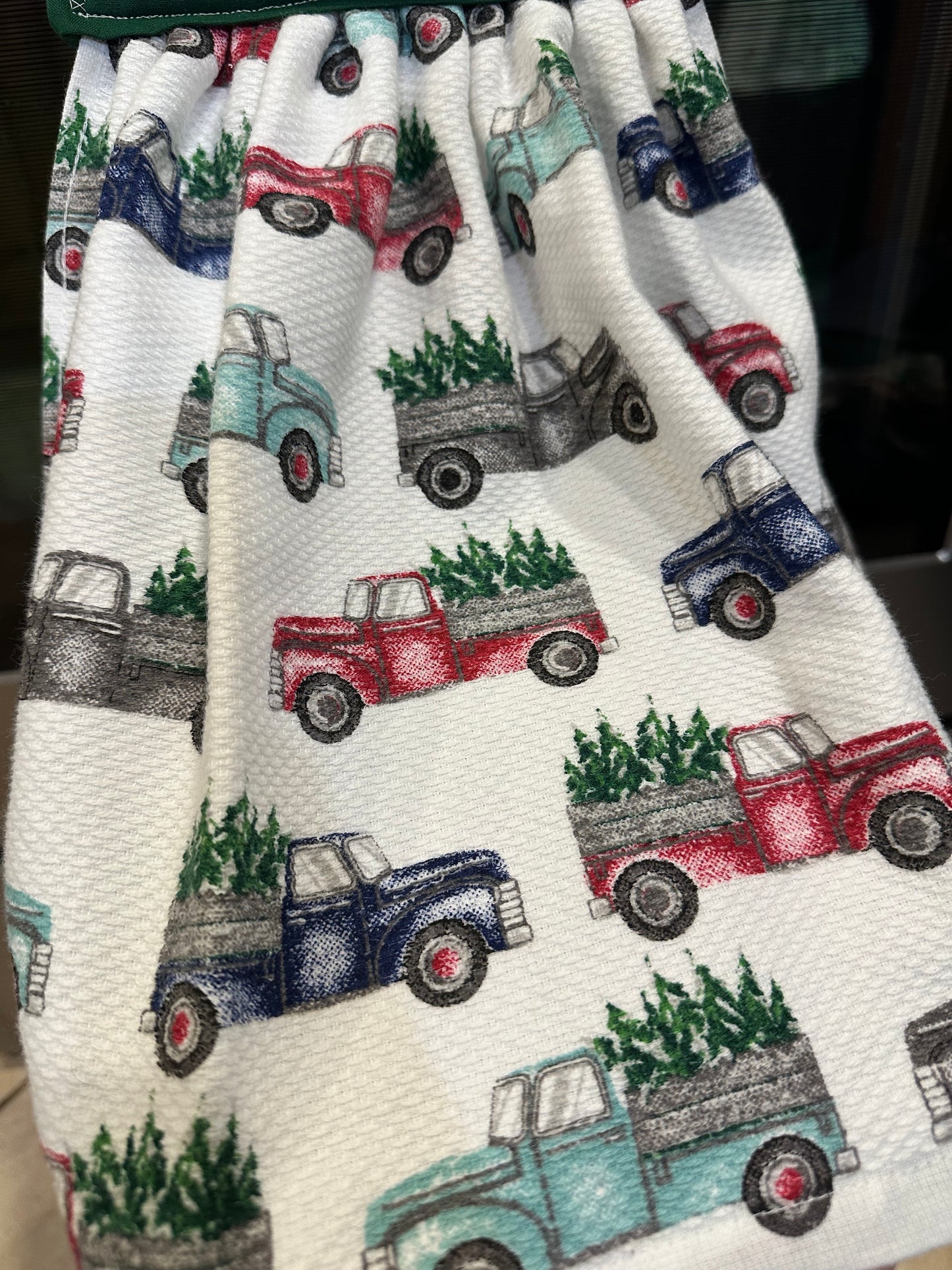 Old Trucks + Trees Towel