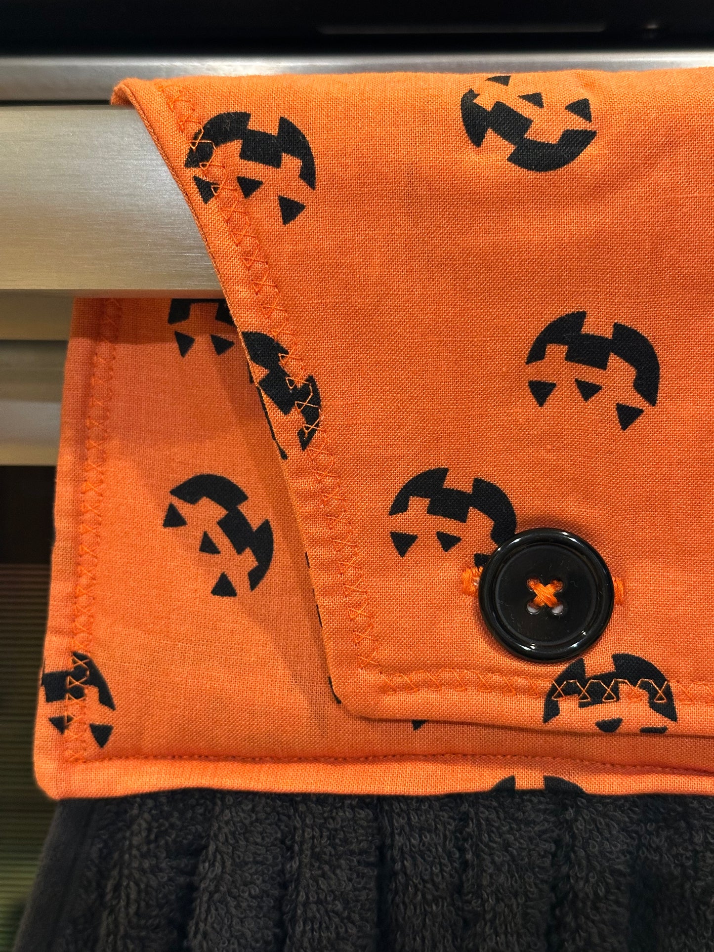 Jack-O-Lantern Faces Towel