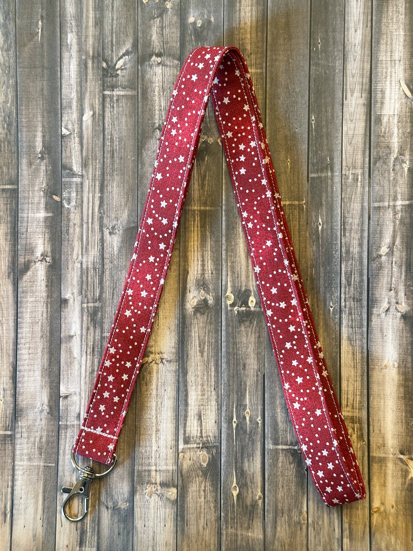 Starry Red Lanyard