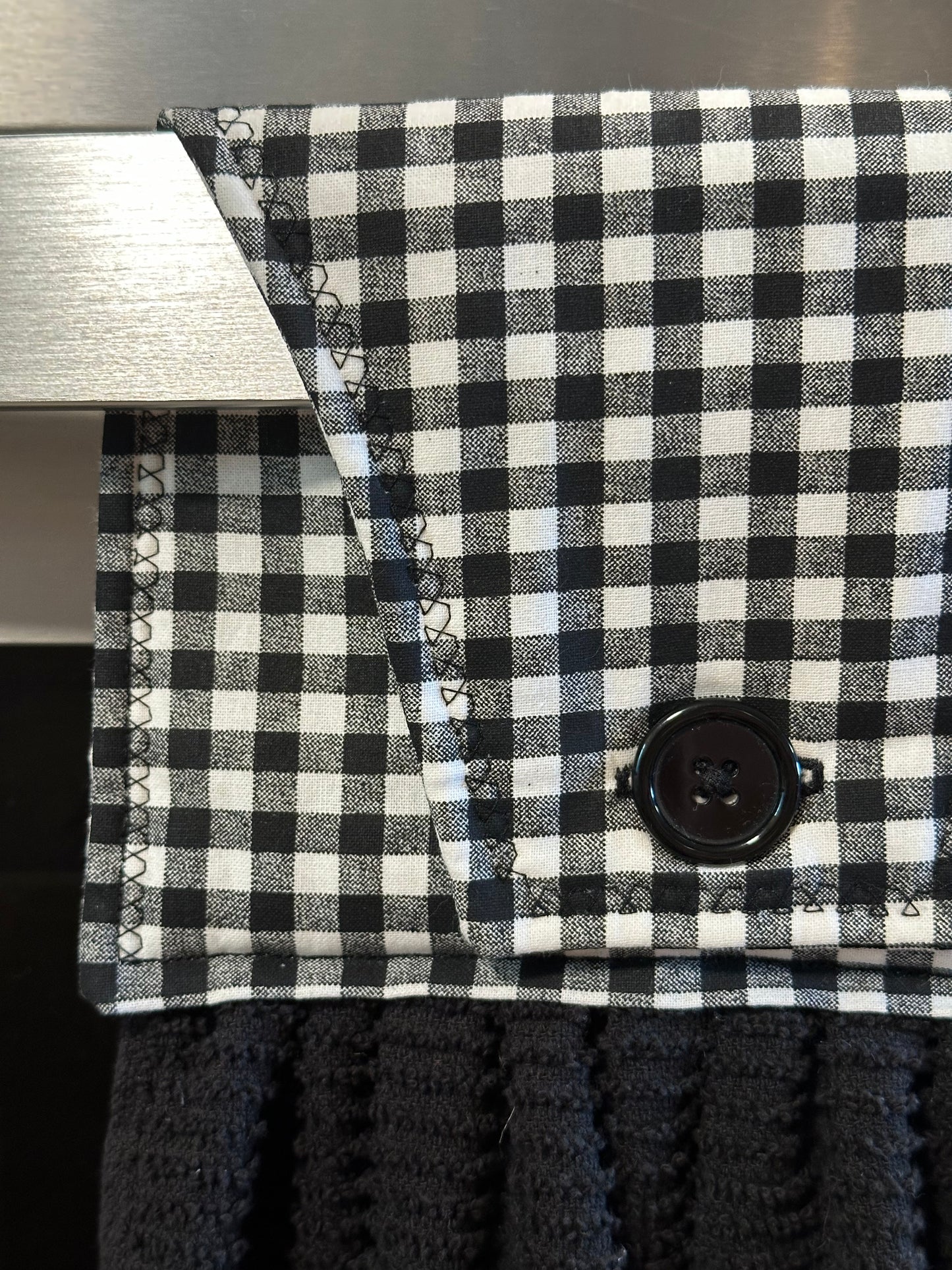 Buffalo Plaid Black Towel