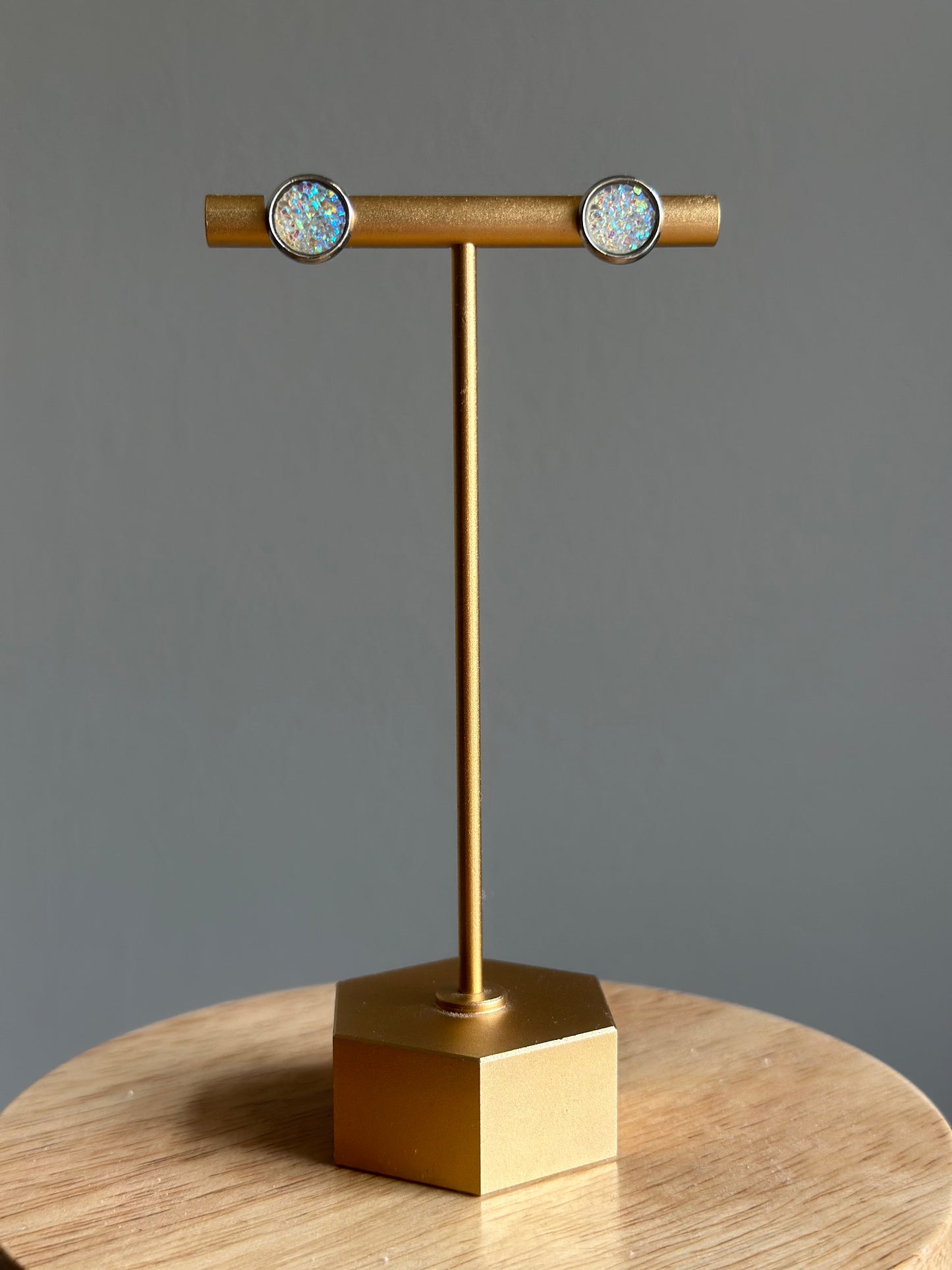 Set of 3 - Patriotic Druzy Earrings