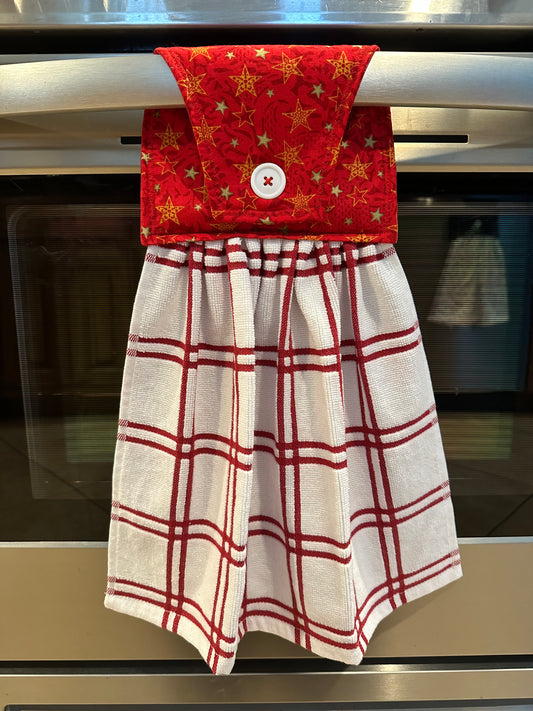 Red Stars and Stripes Towel