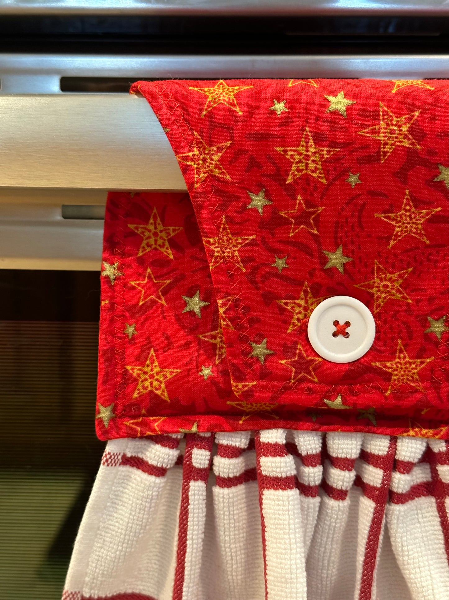 Red Stars and Stripes Towel