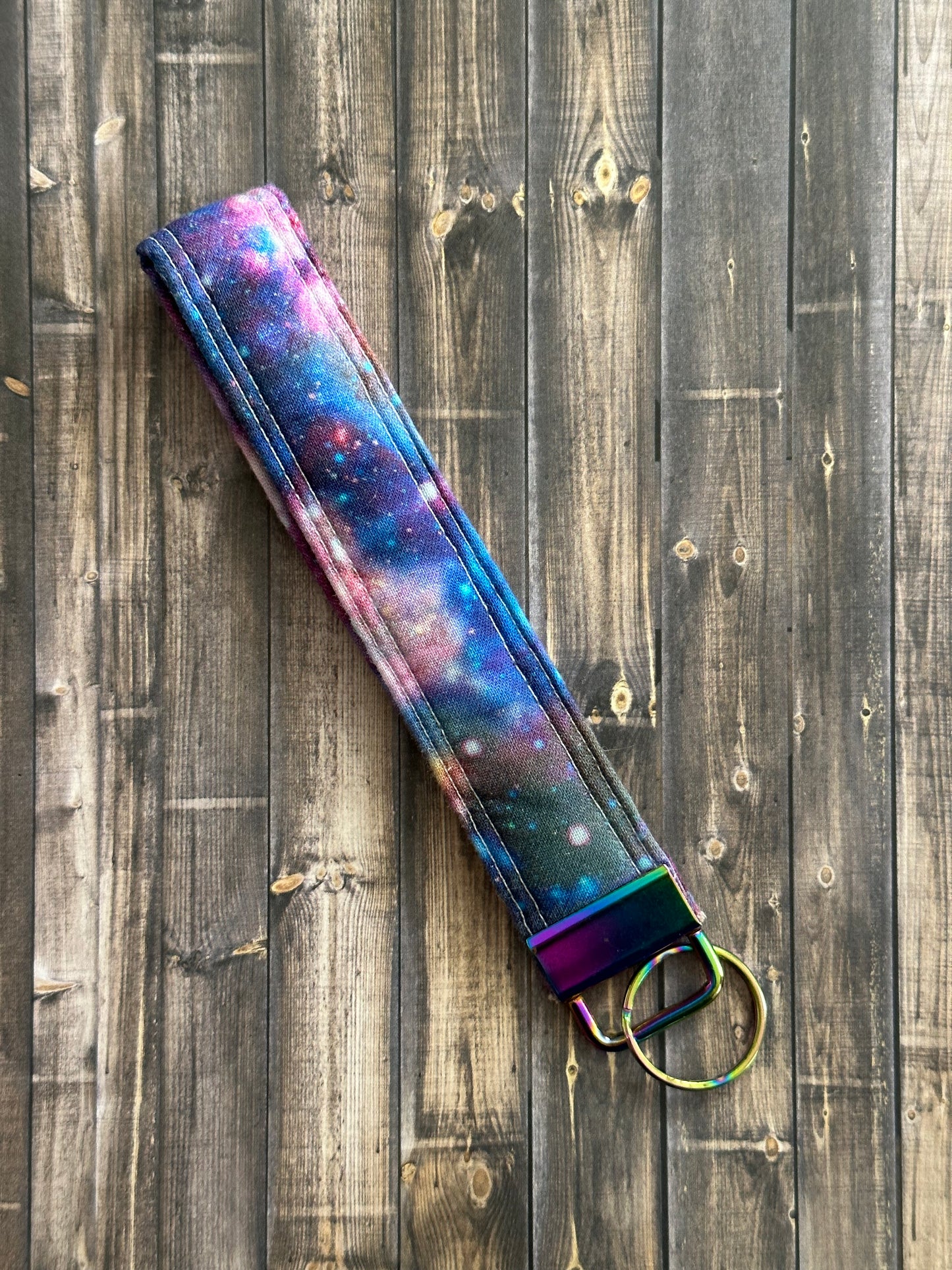 Purple Galaxy Wristlet