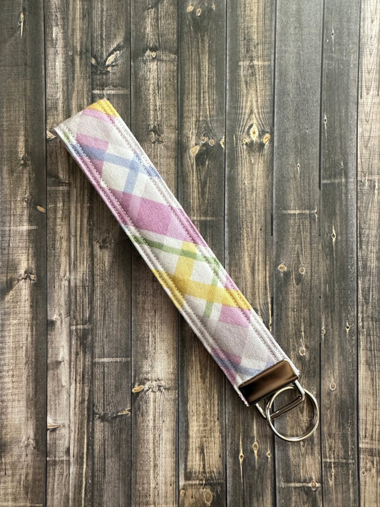 Easter Plaid Wristlet