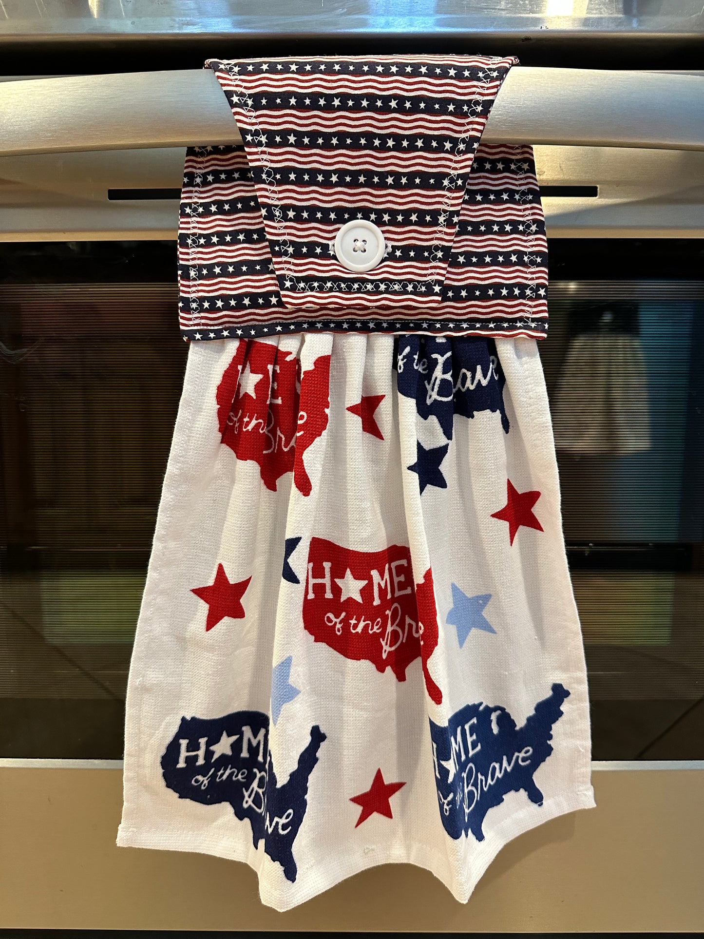 Home Of The Brave (Stripes) Towel