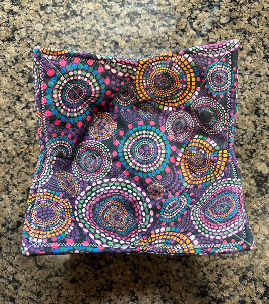 Disco Circles Microwave Bowl Cozy