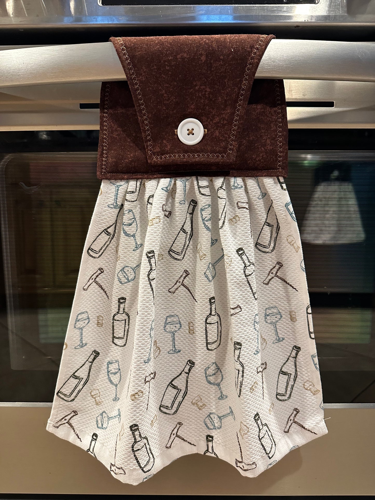 Time To Wine Down (Brown) Towel