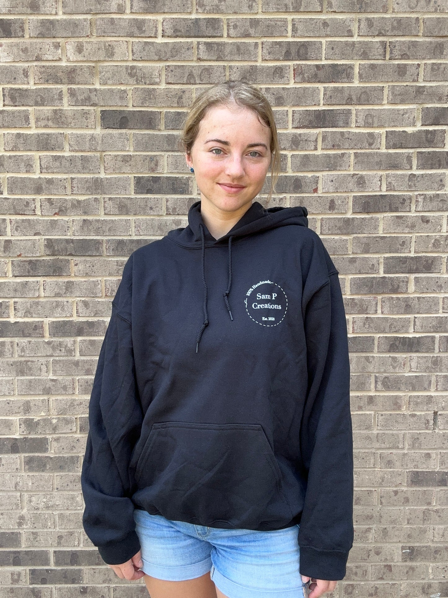 Sam P Creations Black Hoodie