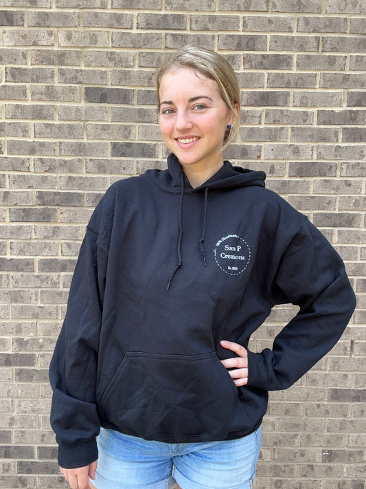 Sam P Creations Black Hoodie