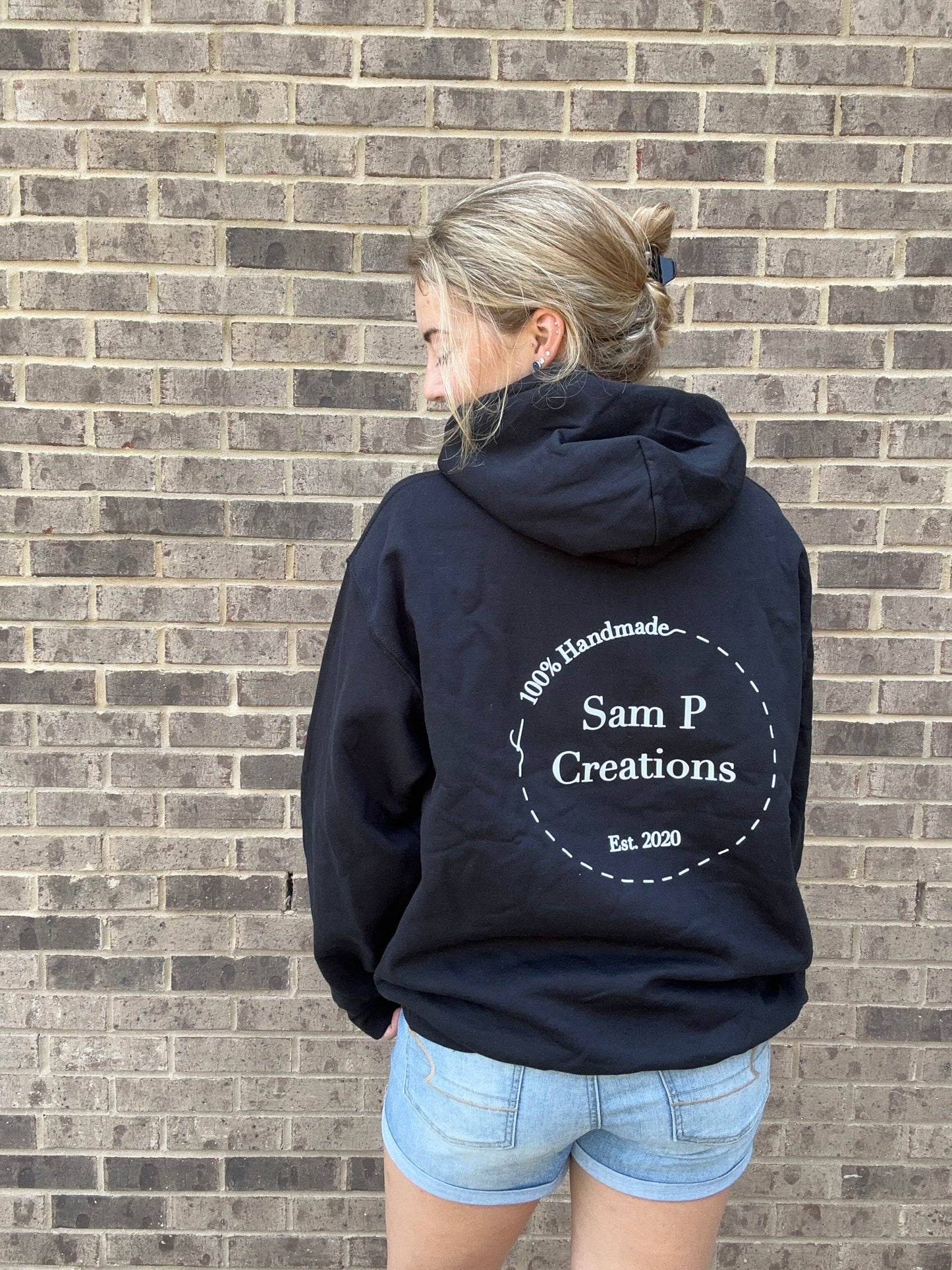 Sam P Creations Black Hoodie