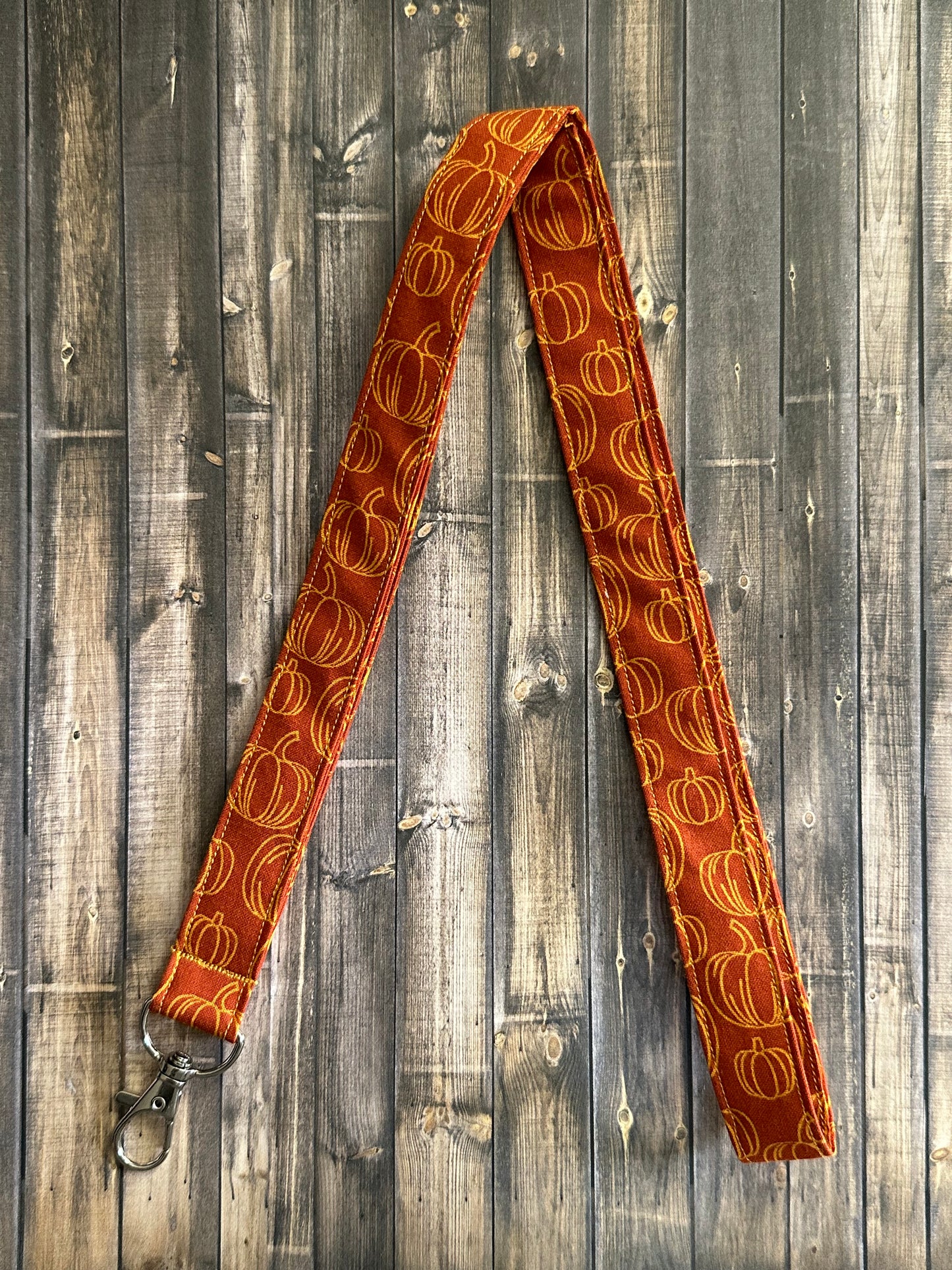 Orange Pumpkins Lanyard