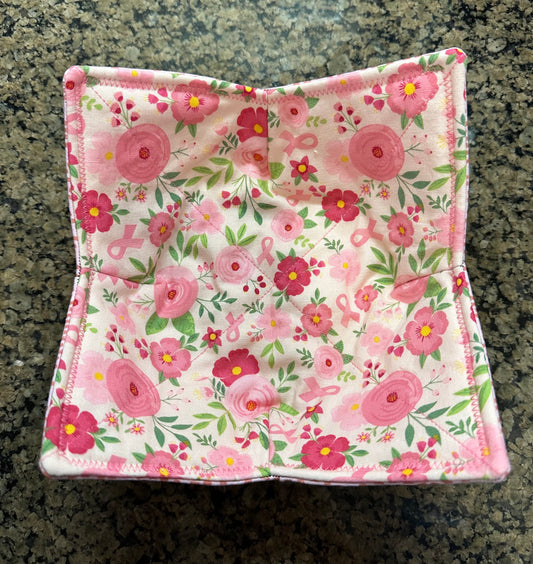Pink Ribbon Microwave Bowl Cozy