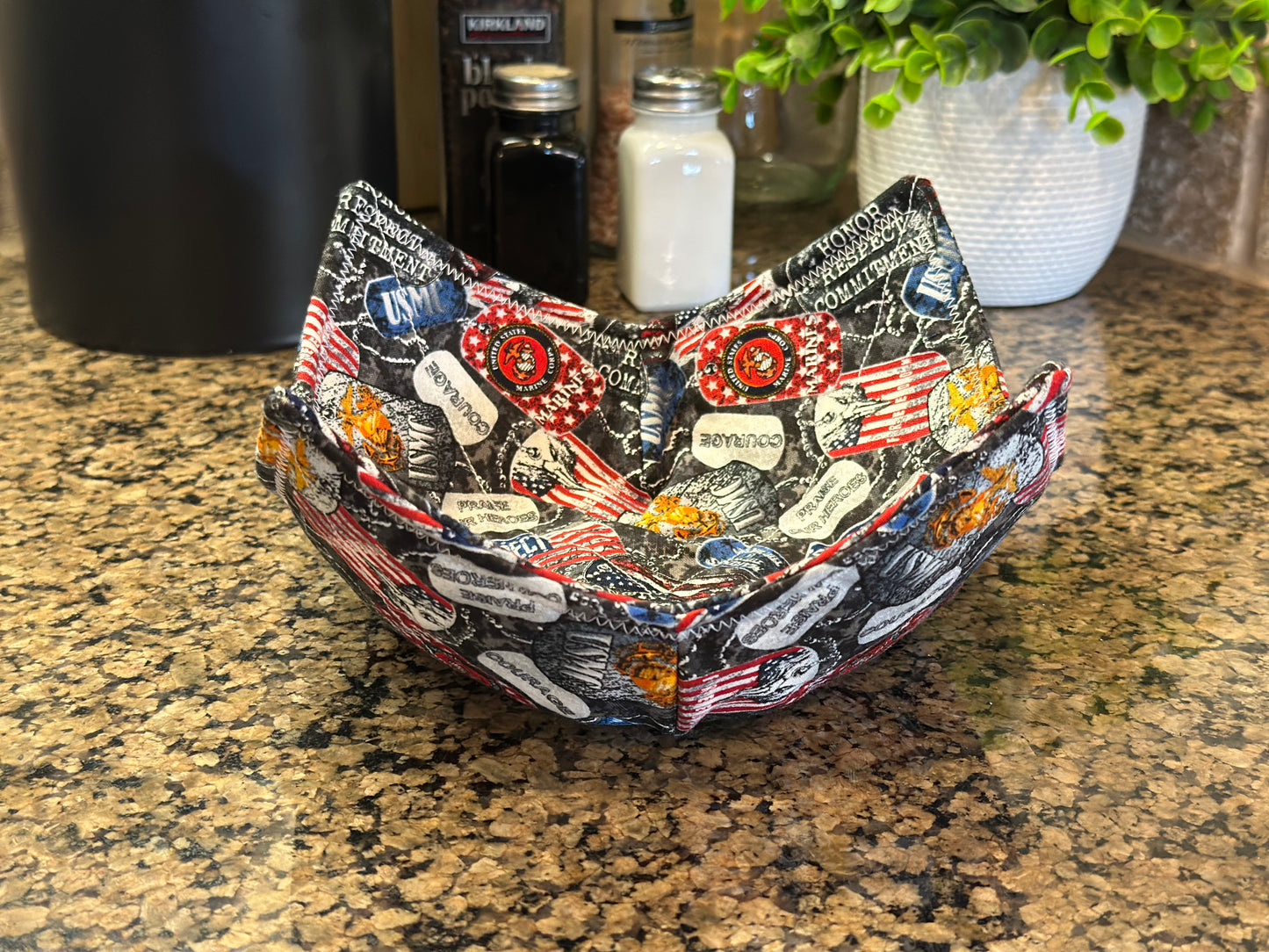 USMC Marine's Microwave Bowl Cozy