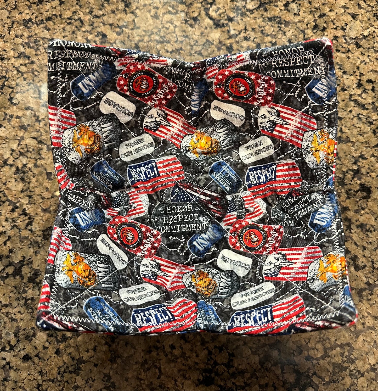 USMC Marine's Microwave Bowl Cozy