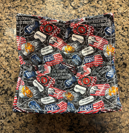 USMC Marine's Microwave Bowl Cozy