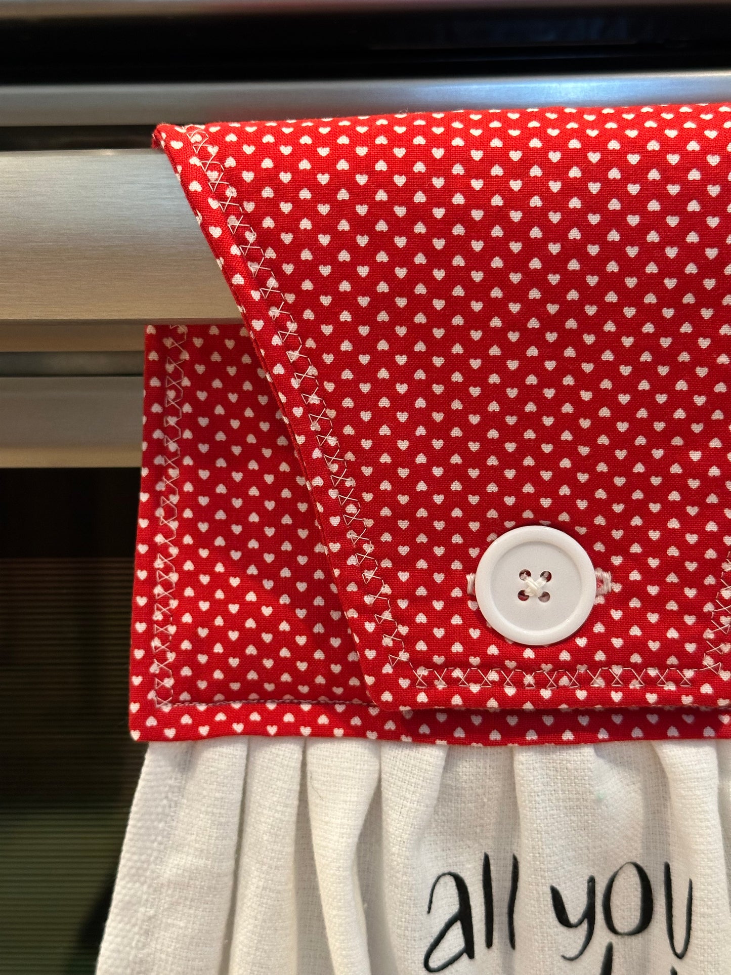 All You Need Is Love and More Coffee (Red) Towel