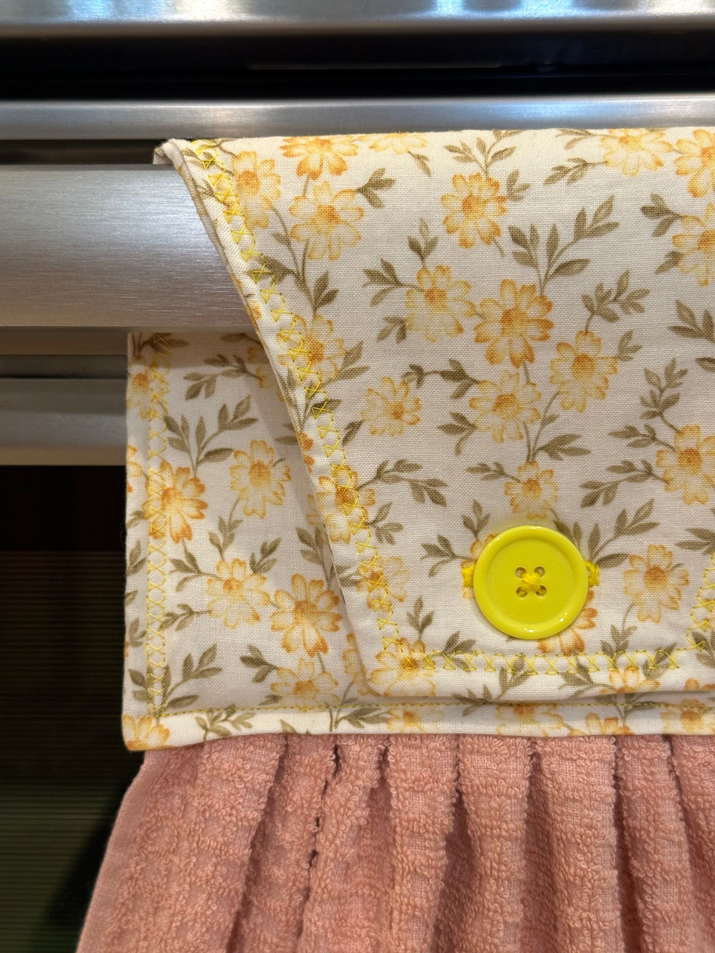 Floral Bunny + Daisies Towel