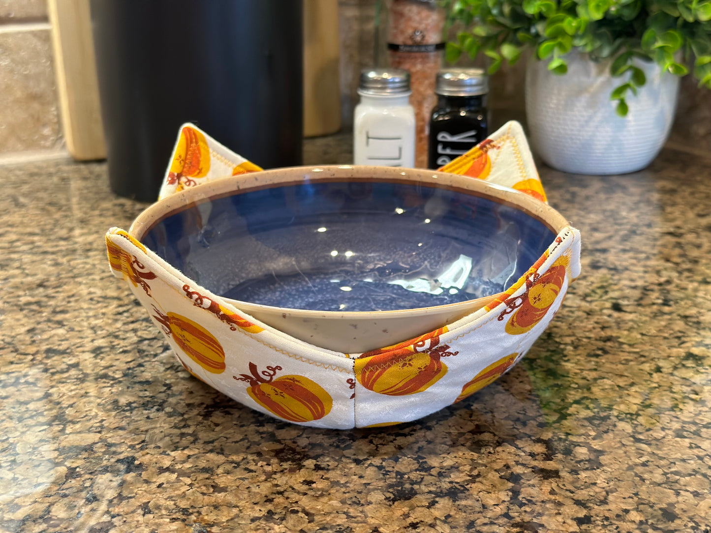 Pumpkin is the Spice of Life Microwave Bowl Cozy