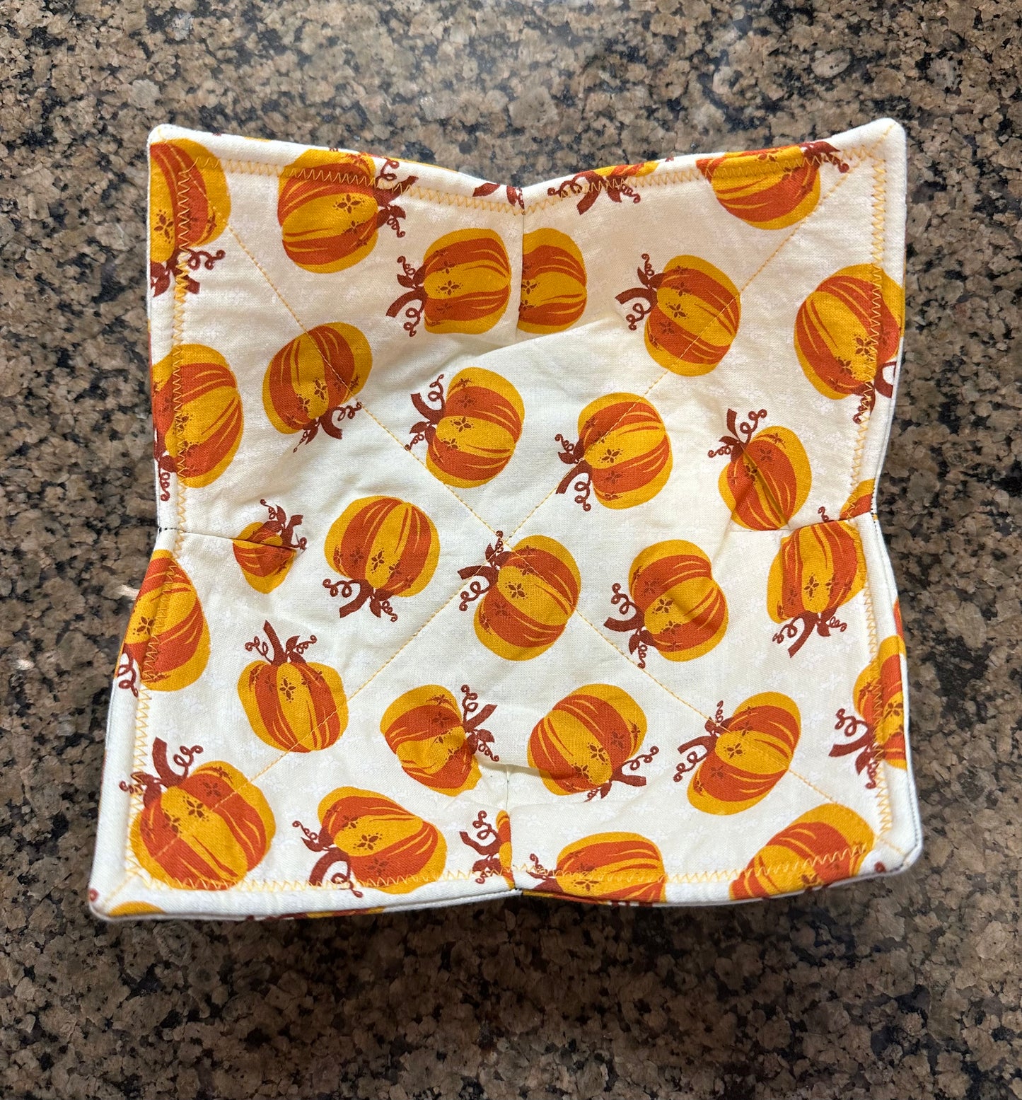 Pumpkin is the Spice of Life Microwave Bowl Cozy