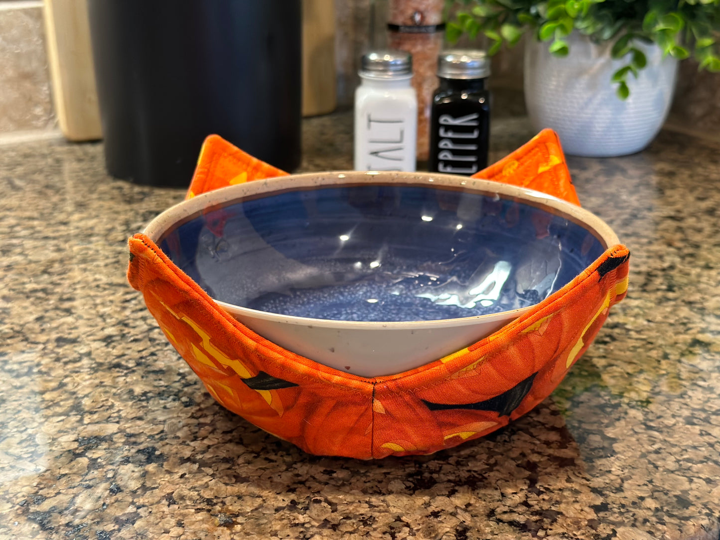 Large Pumpkins Microwave Bowl Cozy