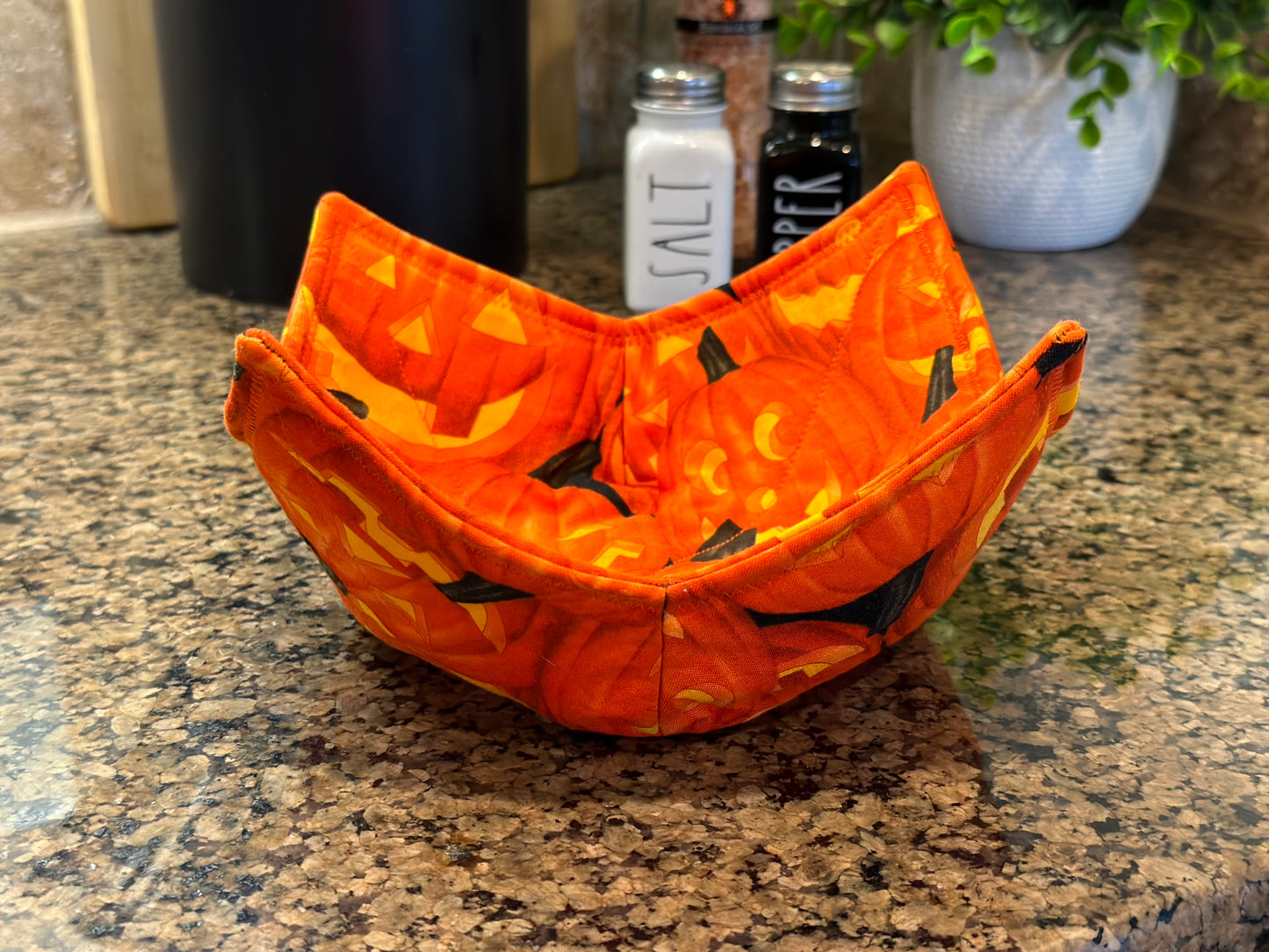 Large Pumpkins Microwave Bowl Cozy