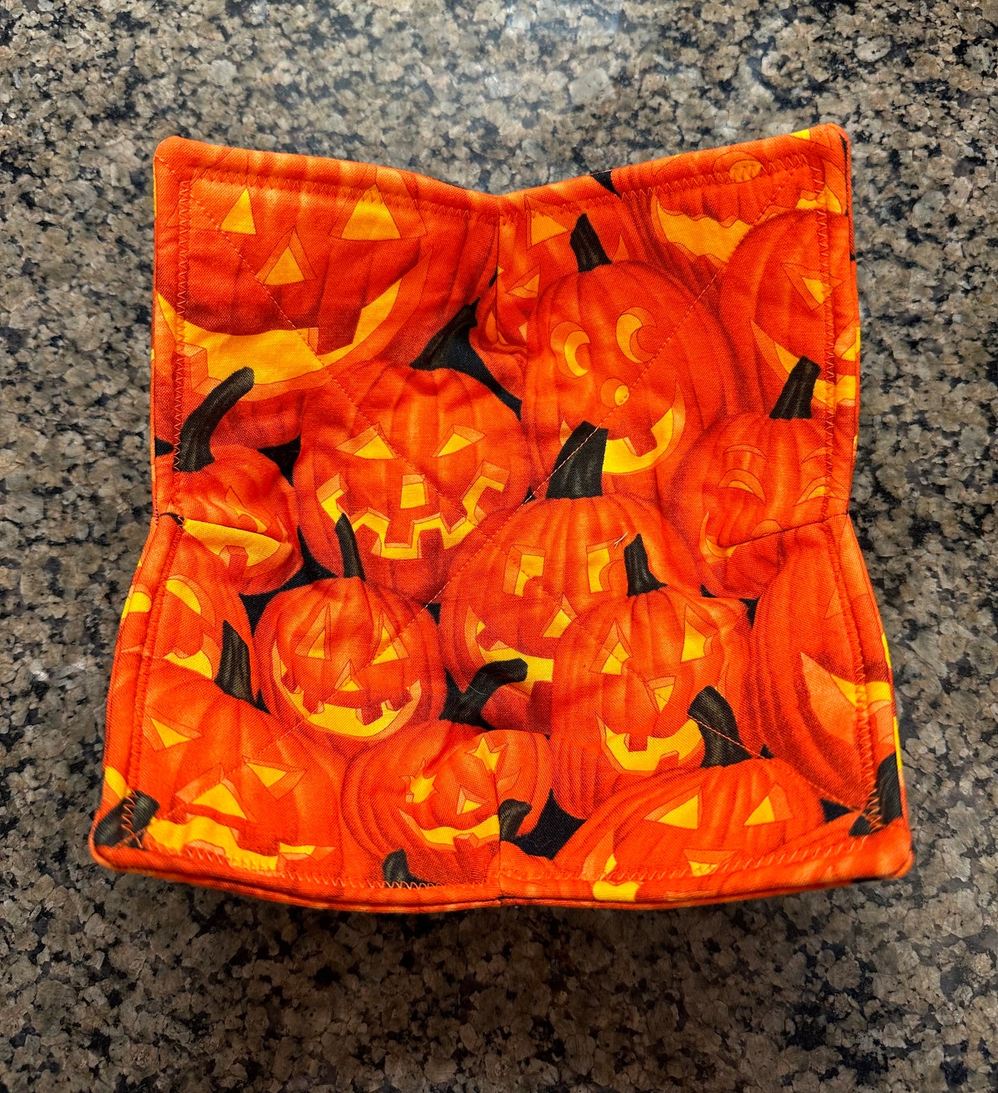 Large Pumpkins Microwave Bowl Cozy