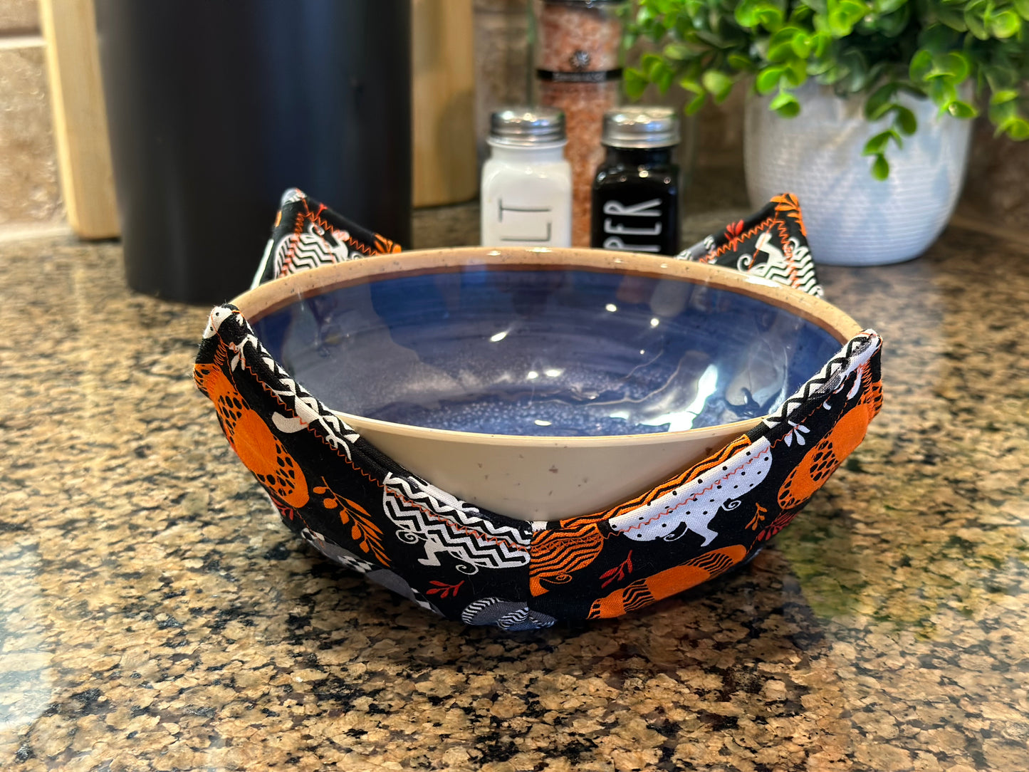 Carnival Pumpkins Microwave Bowl Cozy