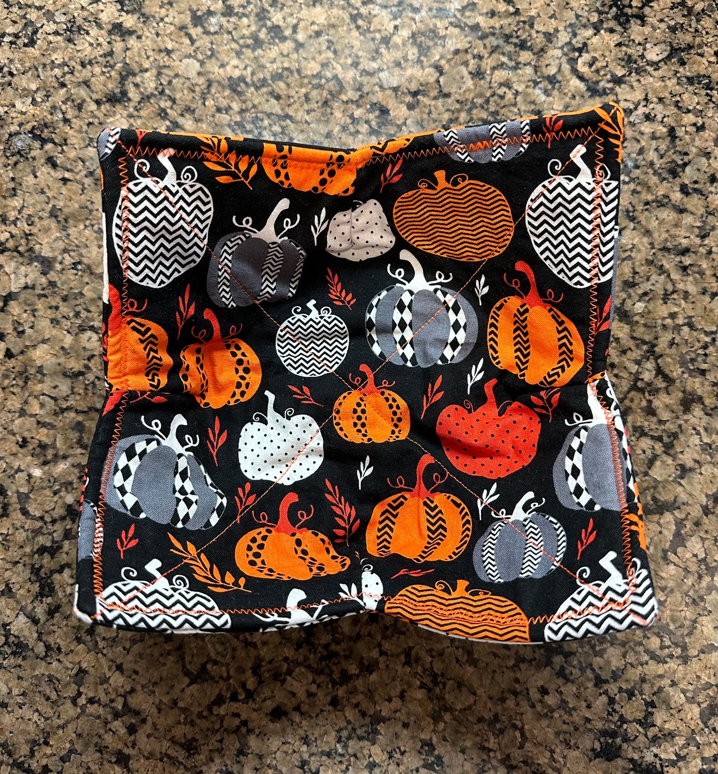 Carnival Pumpkins Microwave Bowl Cozy