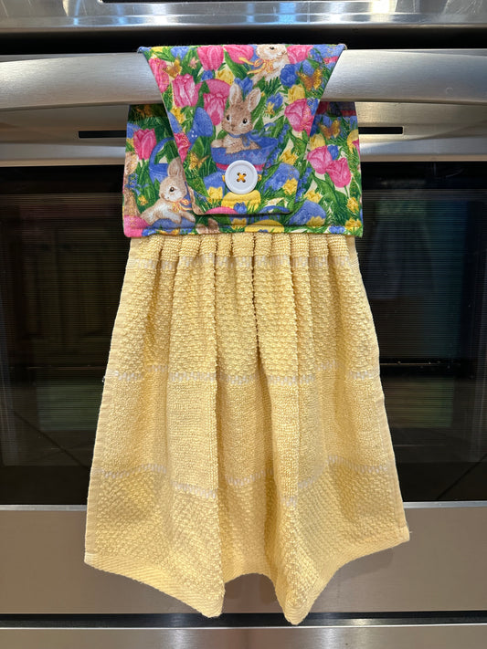 Bunnies In The Garden Towel