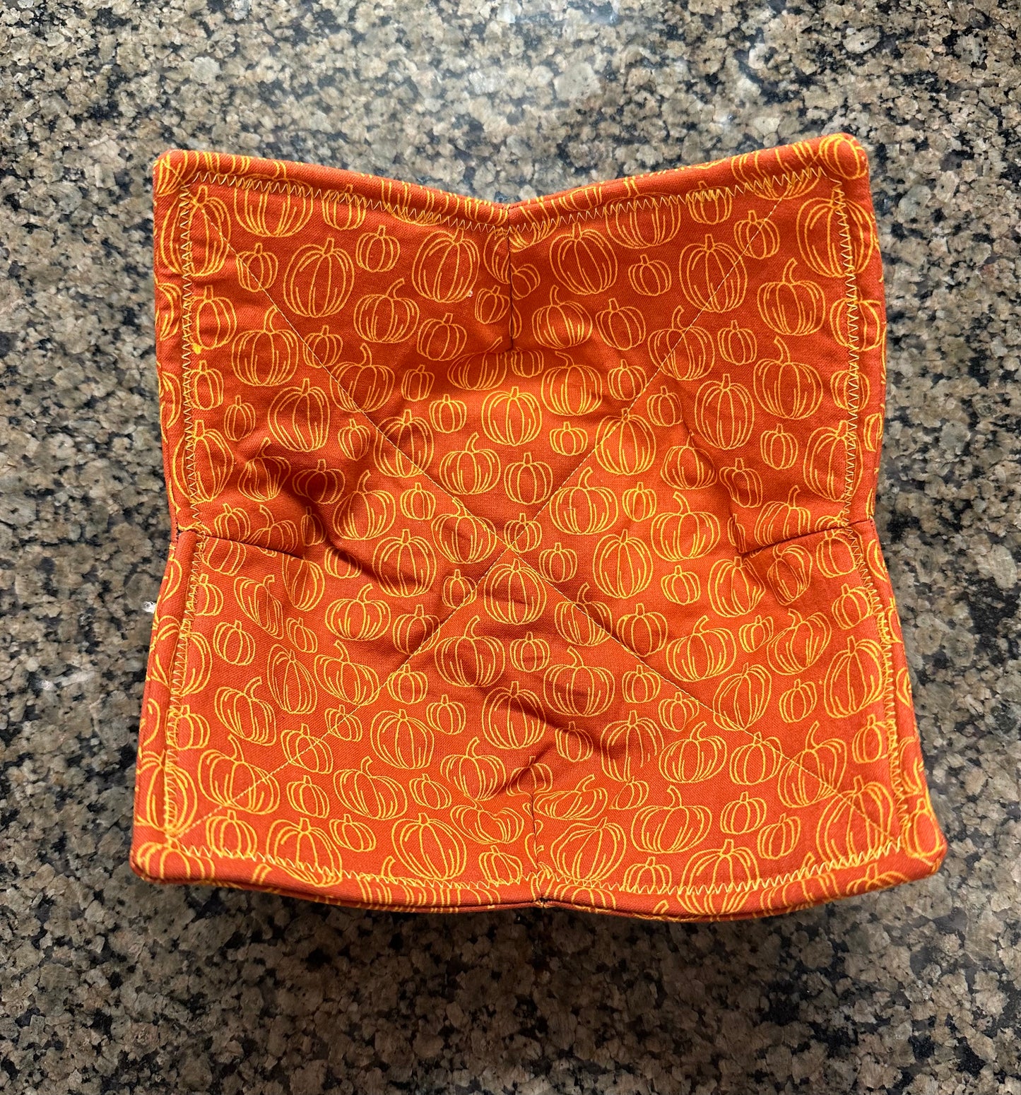 Orange Pumpkins Microwave Bowl Cozy