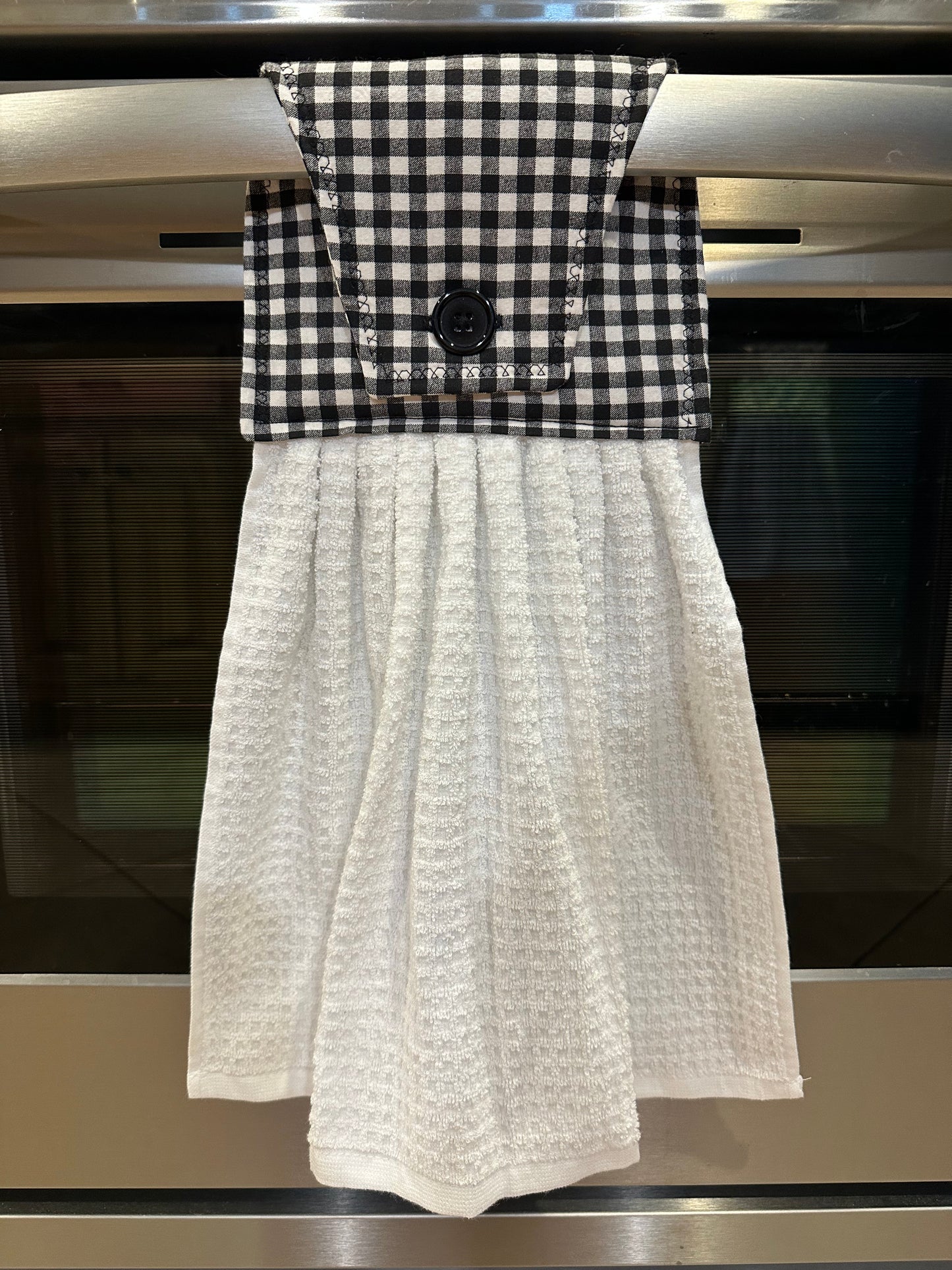 Buffalo Plaid White Towel
