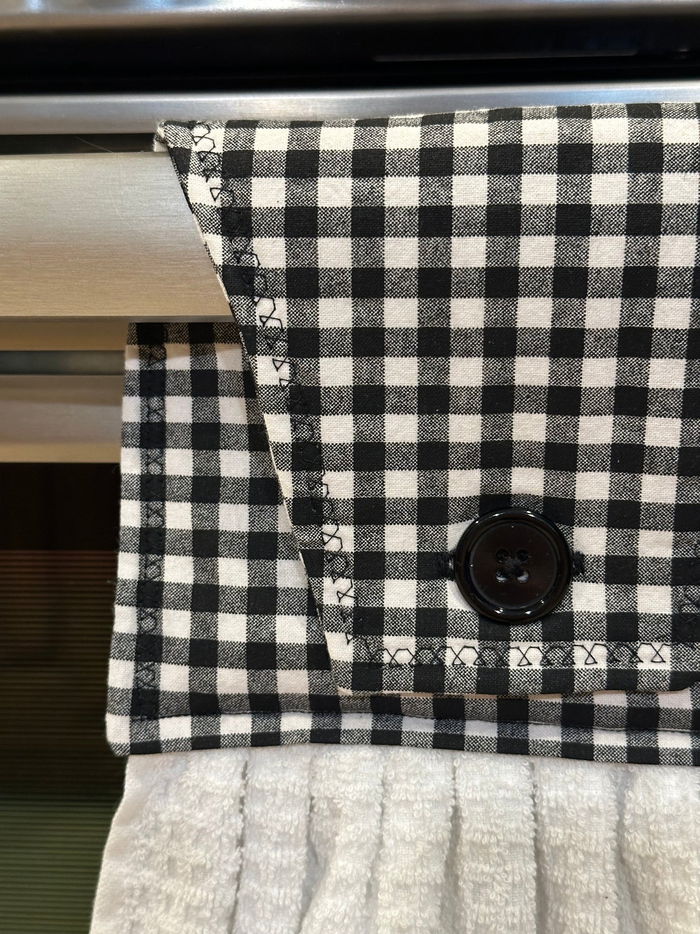 Buffalo Plaid White Towel