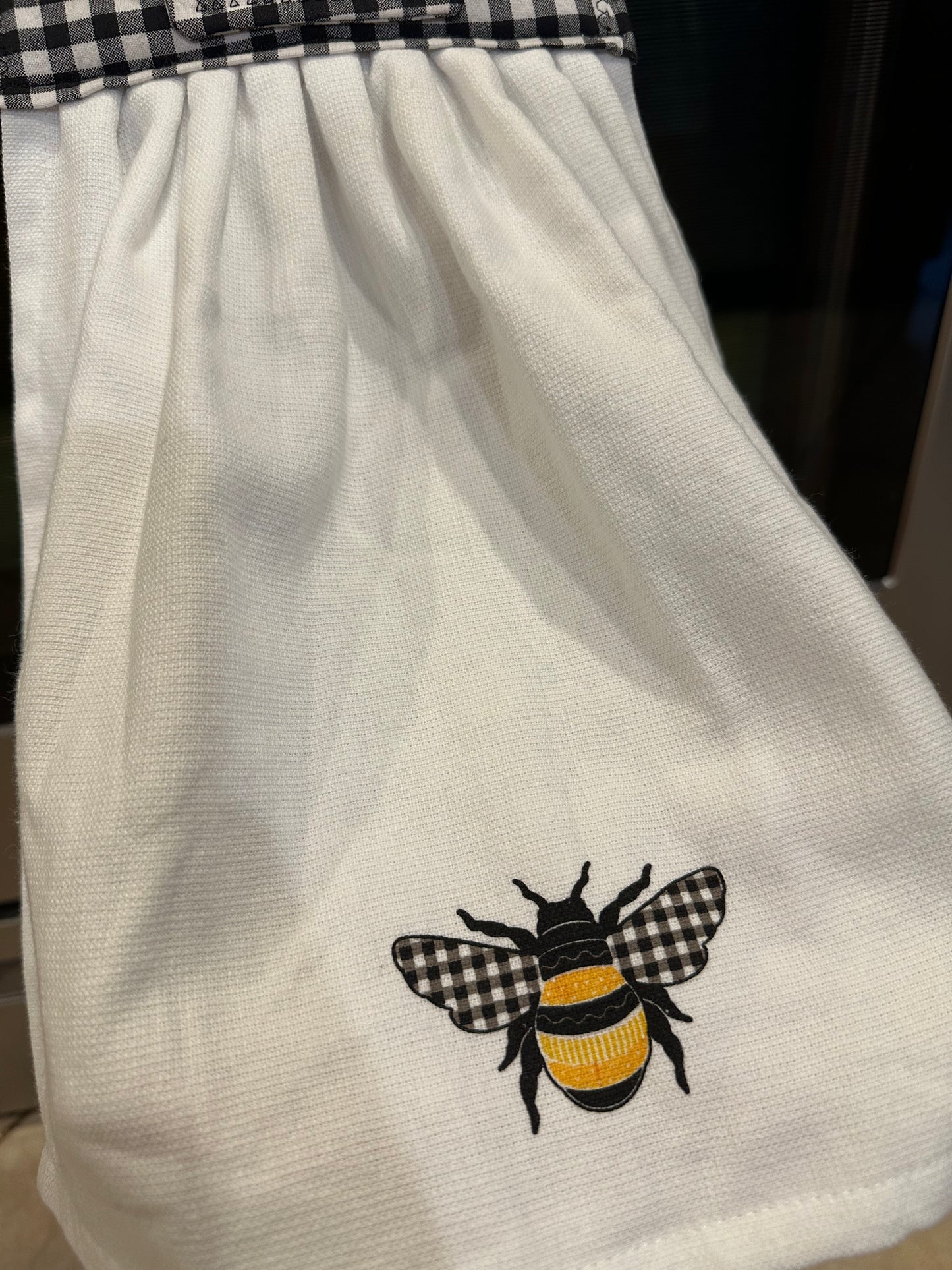 Buffalo Plaid Bumblebee Towel