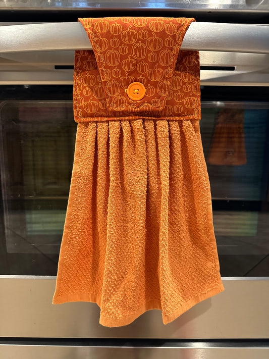 Orange Pumpkins Towel