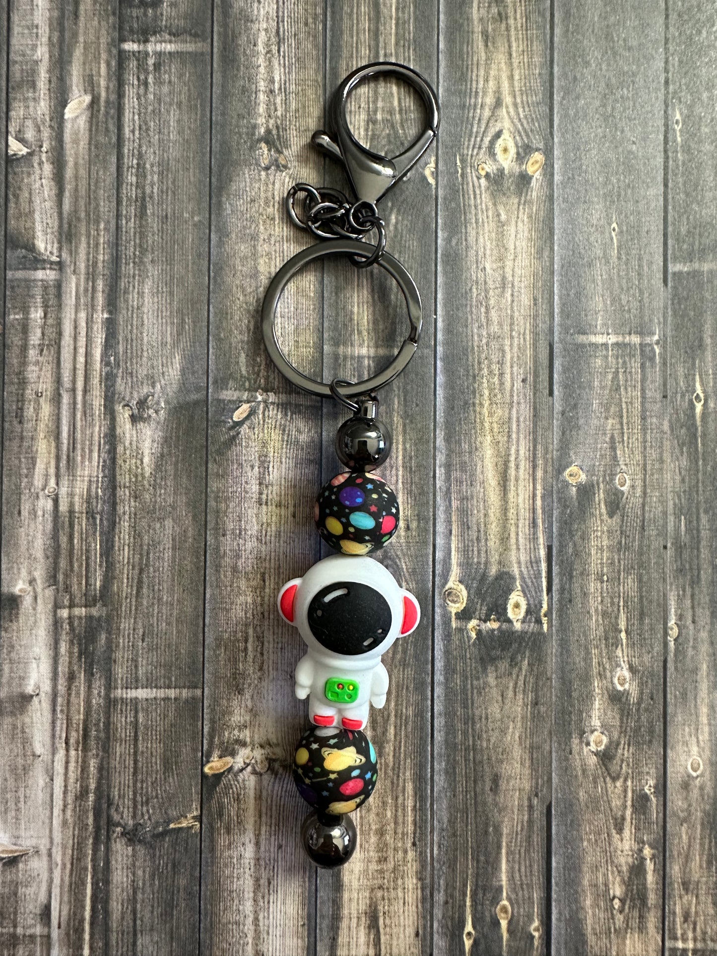 Green Astronaut Keychain