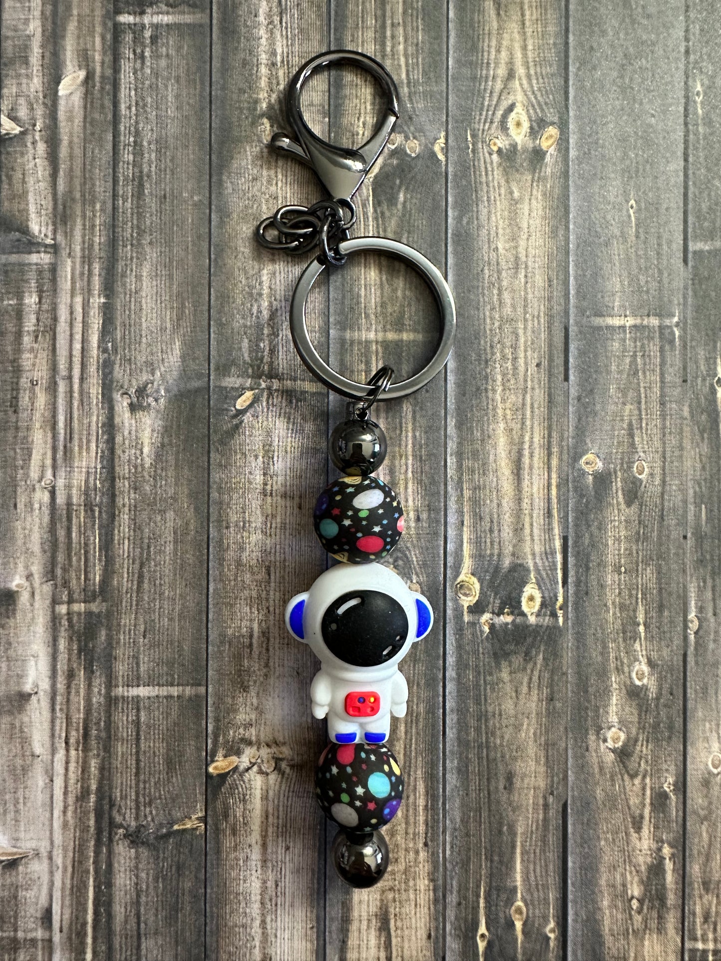 Red Astronaut Keychain