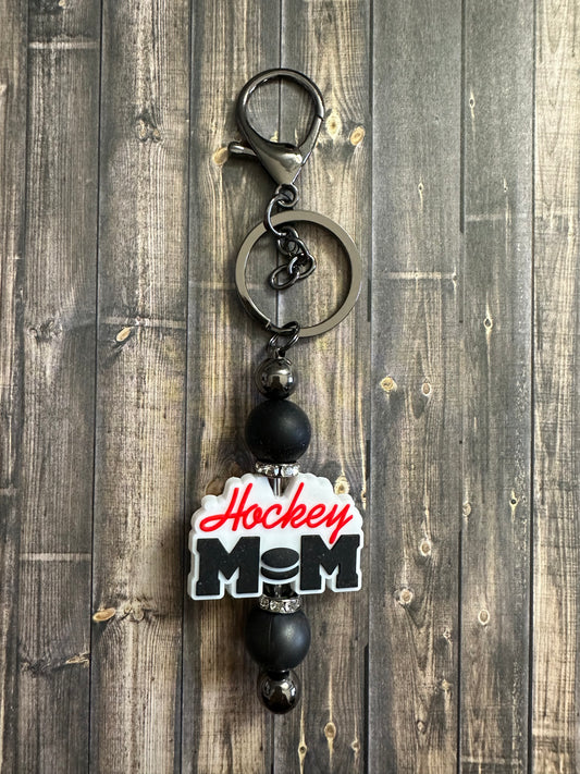 Hockey Mom Keychain