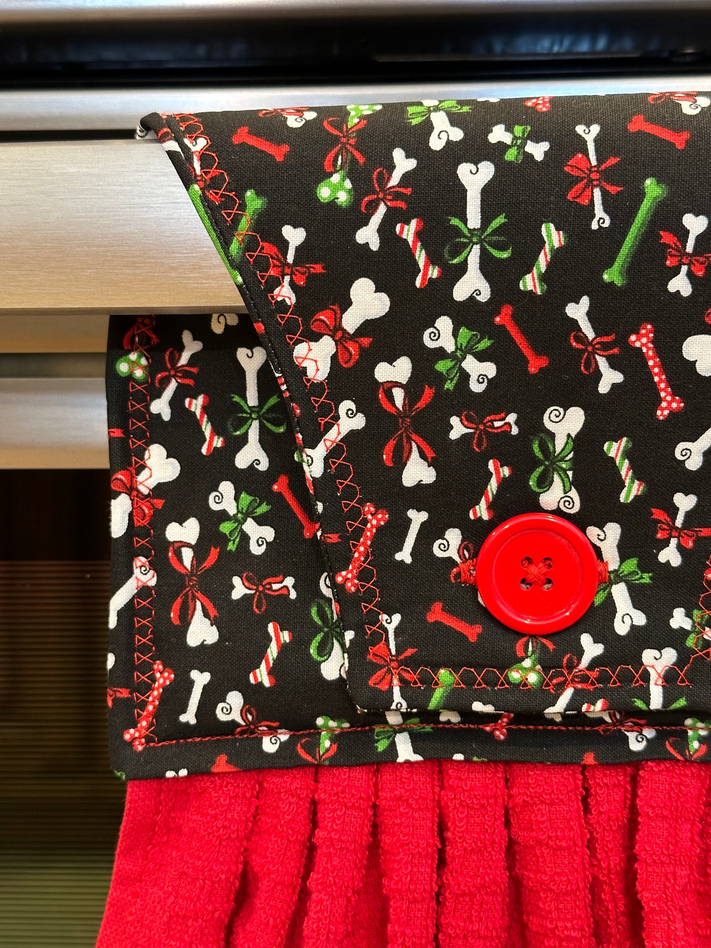 Holiday Dog Bones Towel