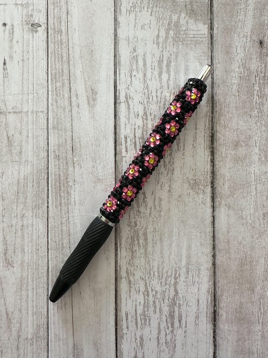 Pink Daisies Rhinestone Pen
