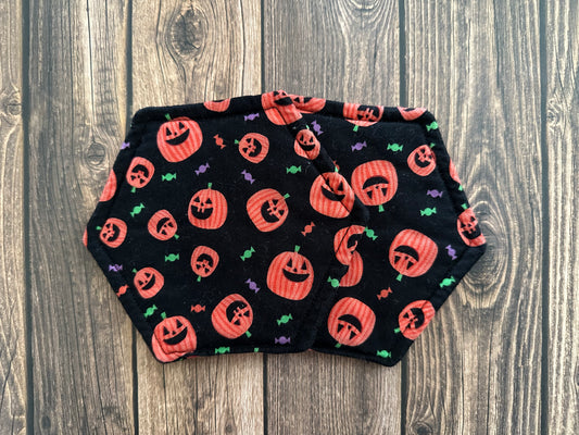 Candy Pumpkins Coasters - Sets of 2