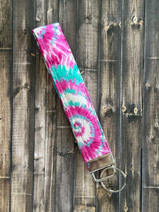 Cotton Candy Tie-Dye Wristlet