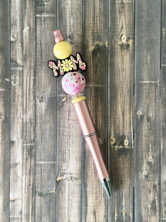 Pink Floral Mom Pen
