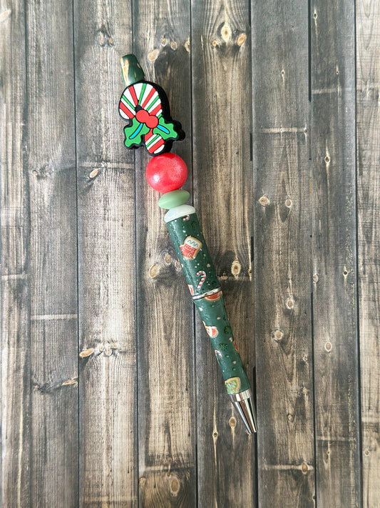 Mistletoe Candy Cane Pen