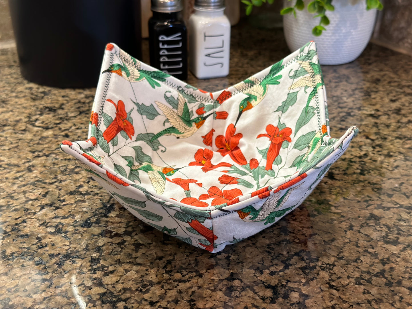 Hummingbird Microwave Bowl Cozy