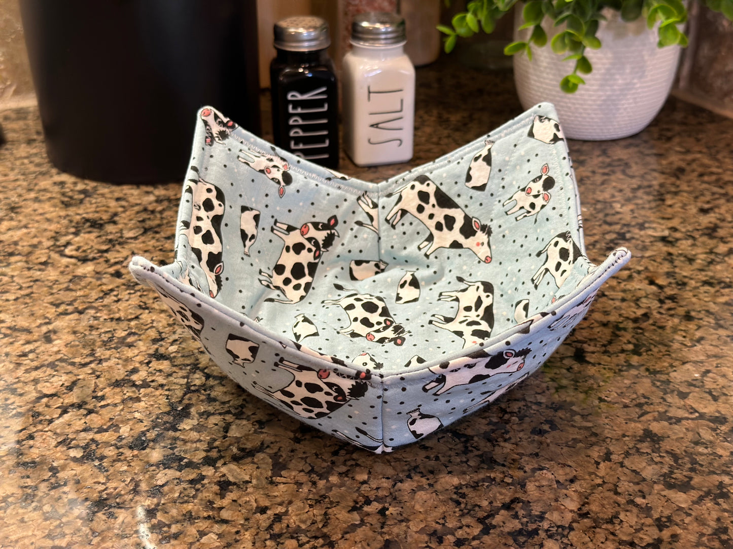 Cows and Containers Microwave Bowl Cozy