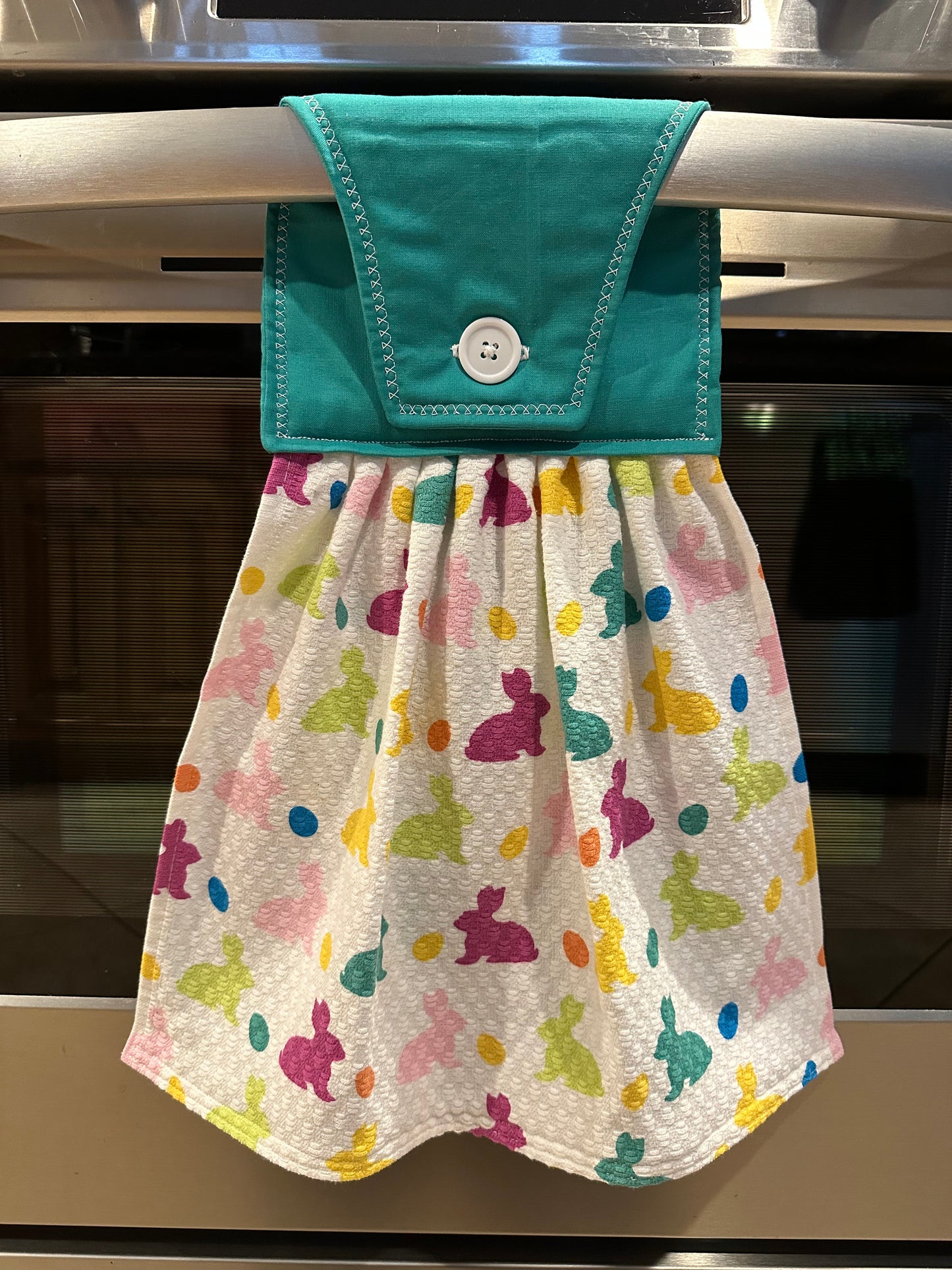 Don't Worry Be Hoppy Green Towel