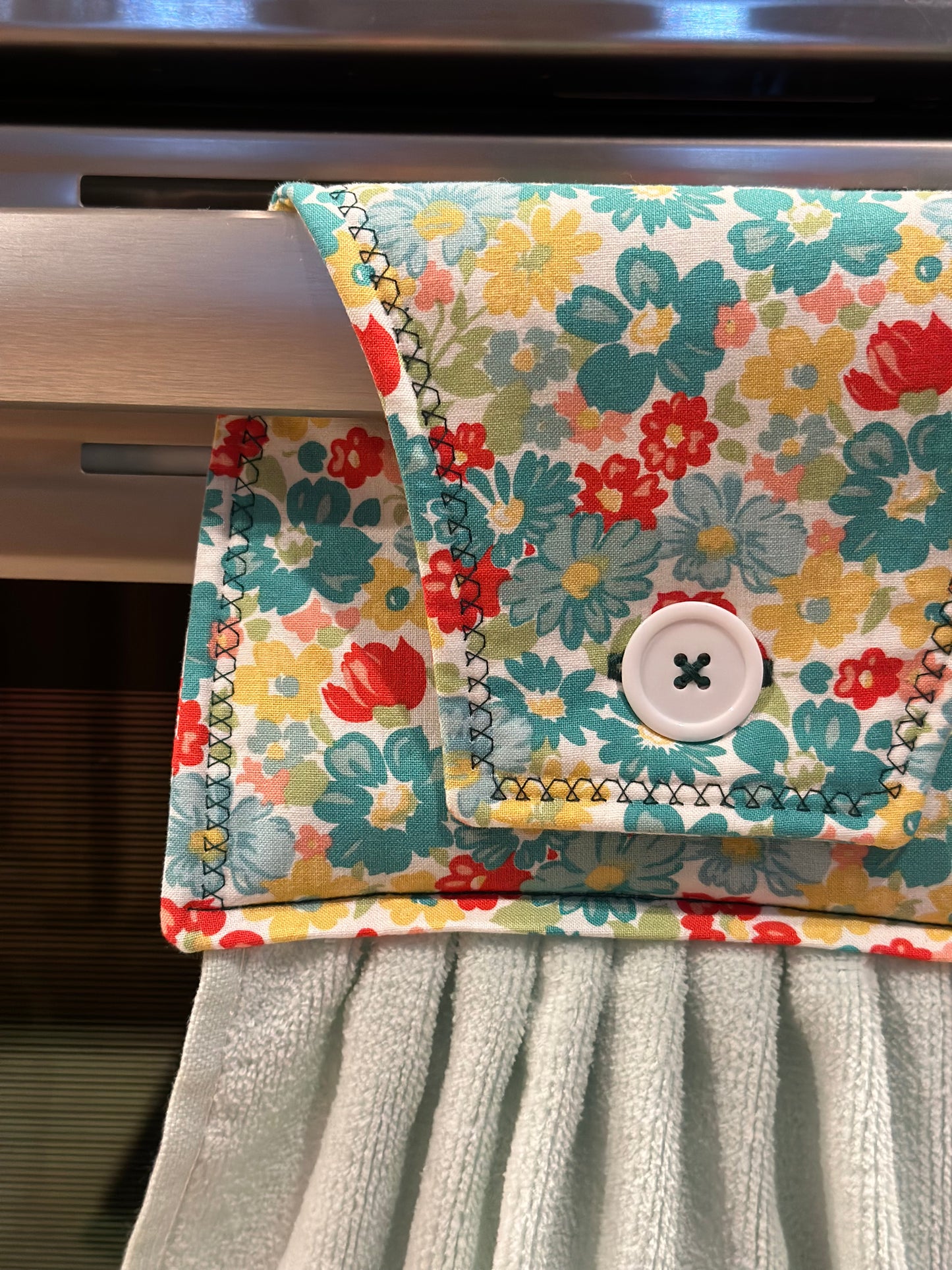 Happy Spring Floral Towel