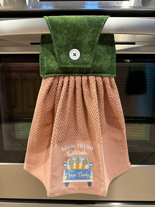 Farm Fresh Carrots Truck Towel