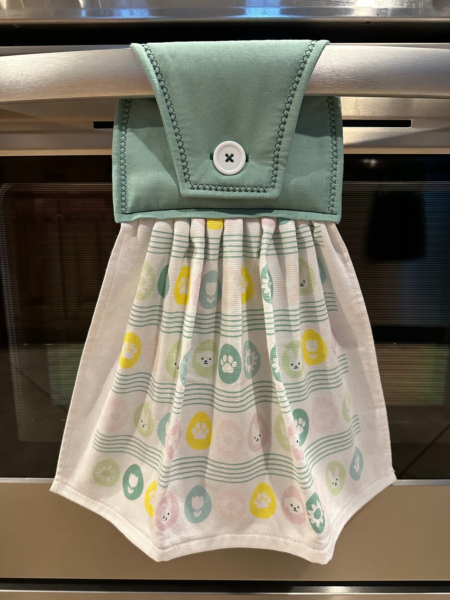 Dog, Bunny, Easter Eggs Bunch Towel